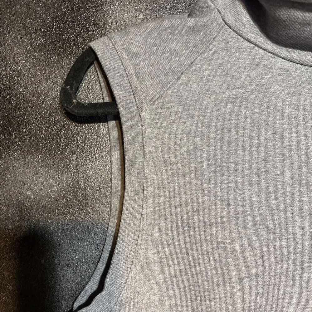 Nike Dri Fit Cowl Neck Sleeveless Tank Sweatshirt Vest Sz M Workout Running Gym